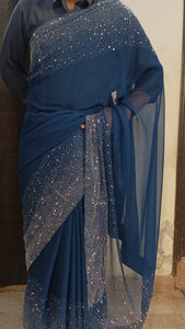 RHINESTONE SAREE