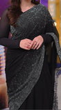 Black Rhinestone saree