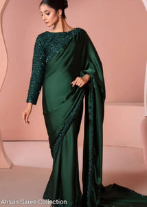 Silk Sequins Saree