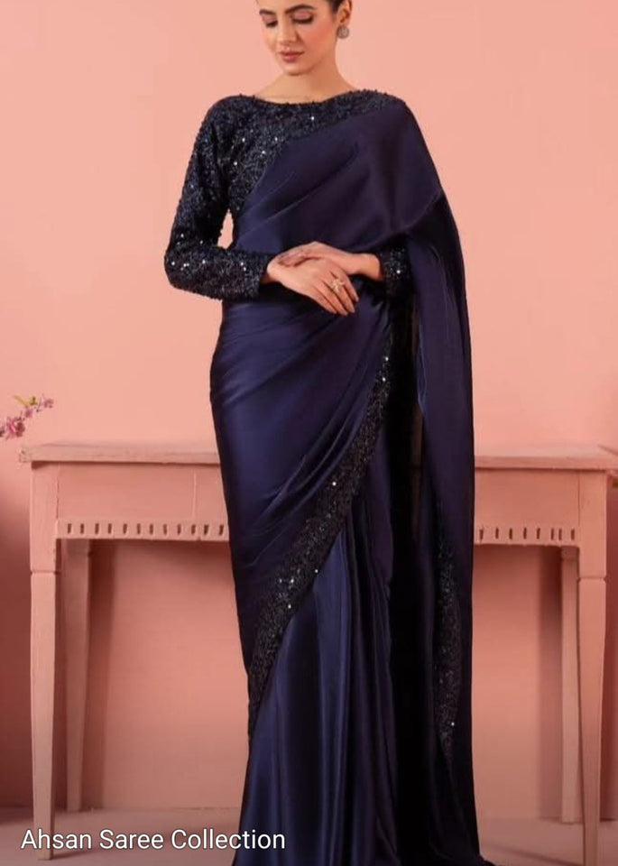 Silk Sequins Saree