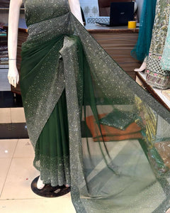 RHINESTONE SAREE