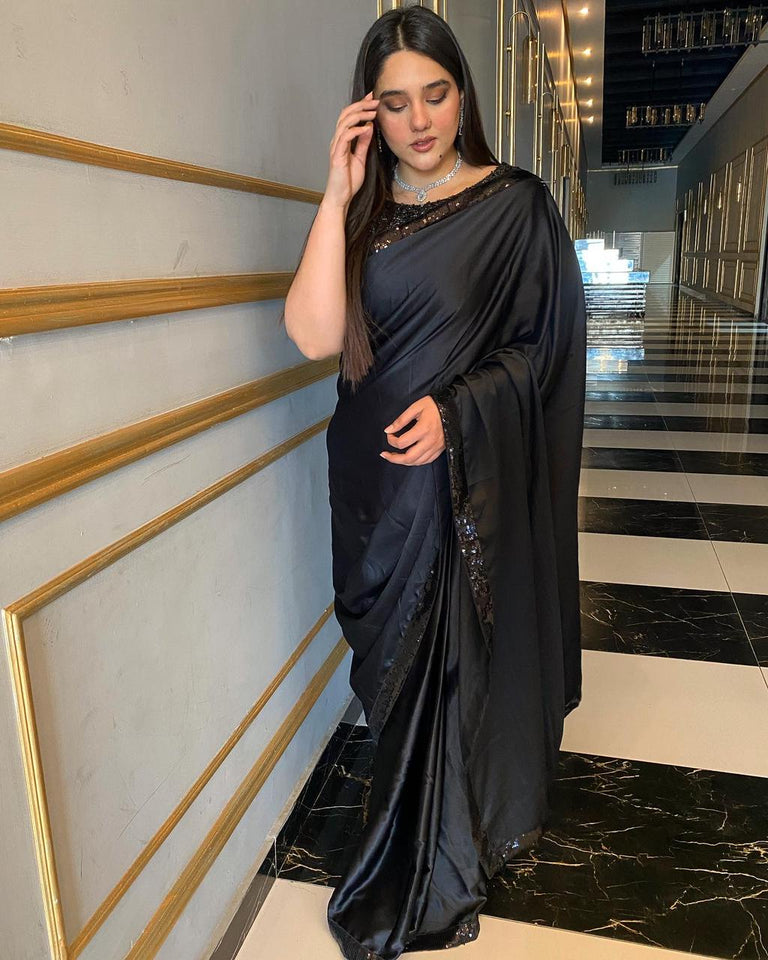 Silk Sequin Saree