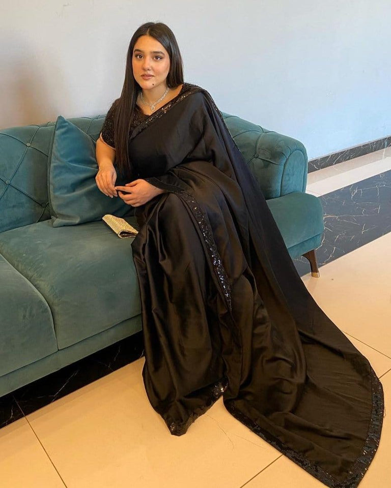 Silk Sequin Saree