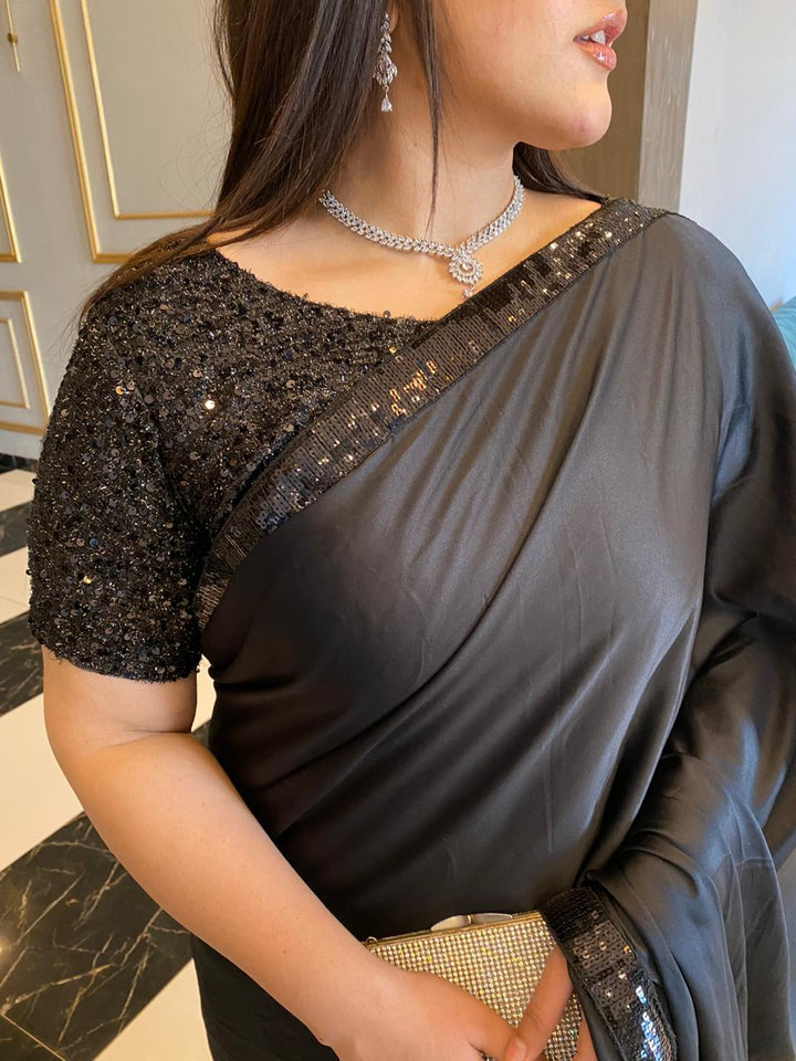 Silk Sequin Saree