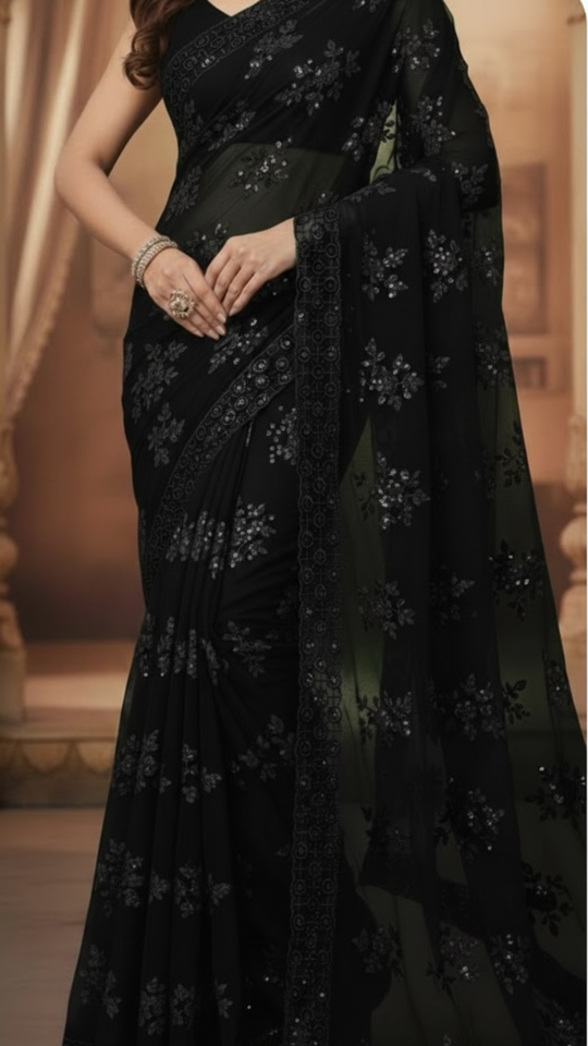 Luxe Net Saree