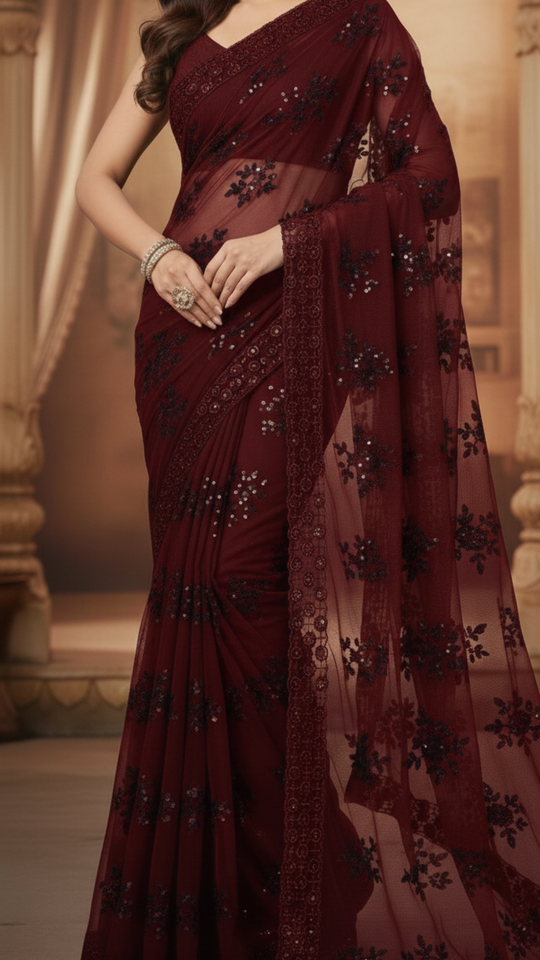 Luxe Net Saree